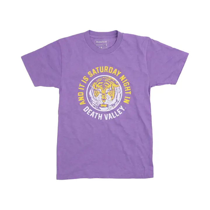 T-shirt de football LSU Vintage Death Valley LSU Merch