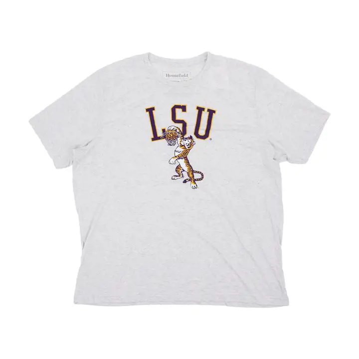 Merch - T-shirt de basket-ball LSU Vintage "Dunking Tiger"