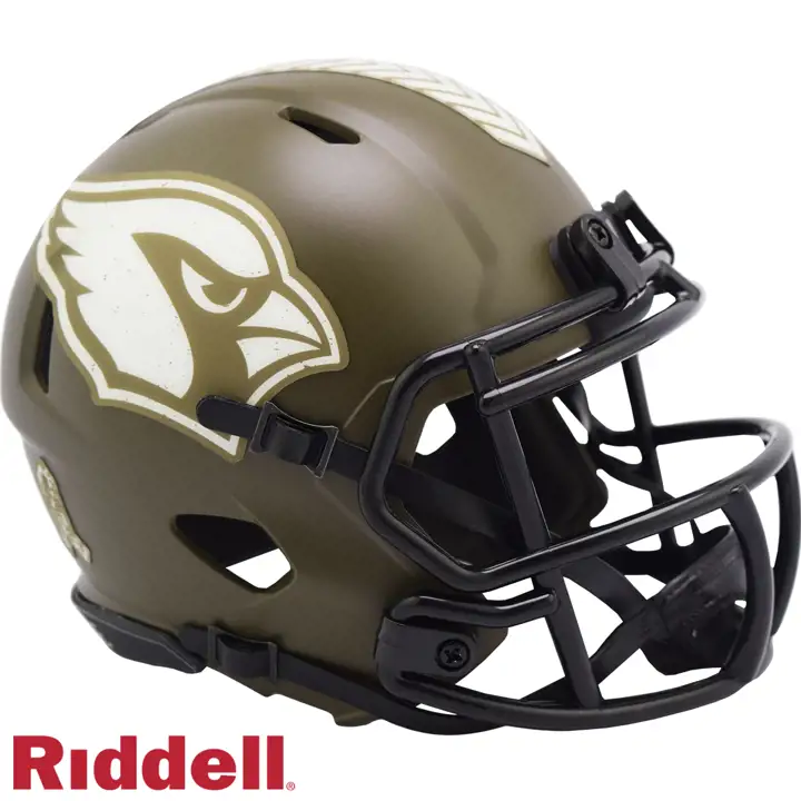 Mini-casque Arizona Cardinals Salute to Service VERT/BLANC/NOIR