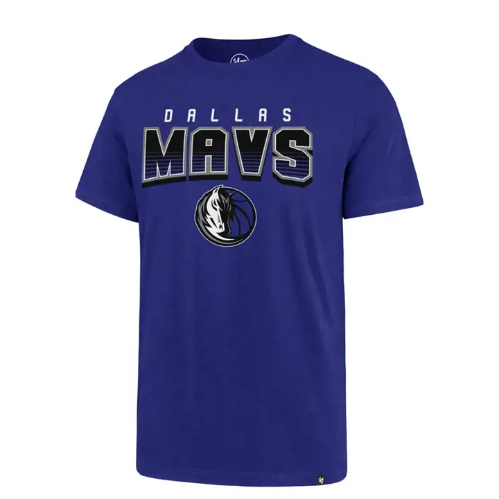 T-shirt Dallas Mavericks NBA Court Press Super Rival BLEU