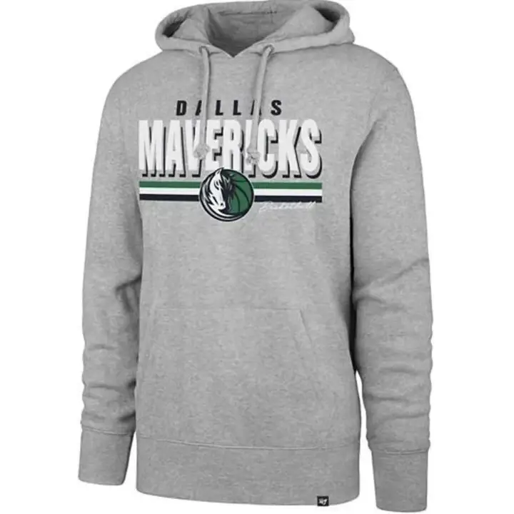 Dallas Mavericks NBA CE Mult Stripe Headline Hood GRY