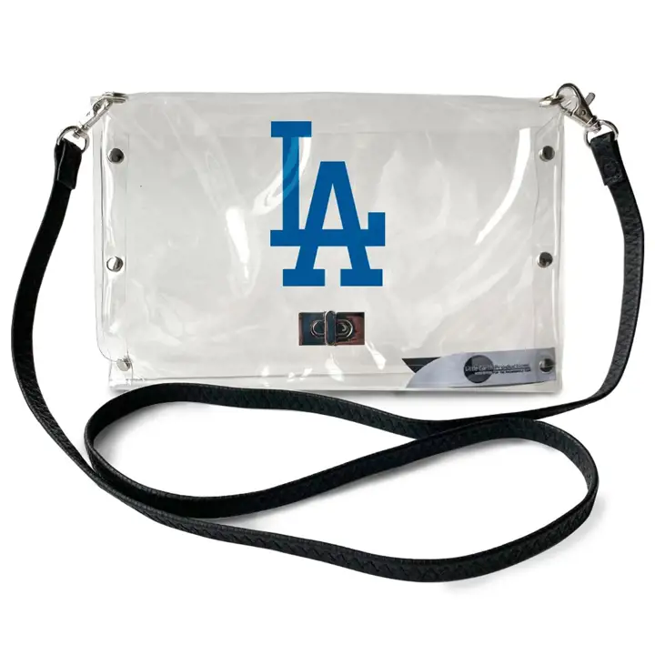 Pochette à enveloppe transparente des Dodgers de Los Angeles