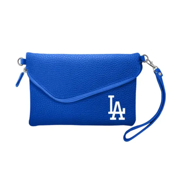 Sac bandoulière pliable Los Angeles Dodgers en cuir grainé