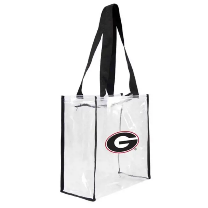 Sac fourre-tout carré transparent Georgia Bulldogs pour stade