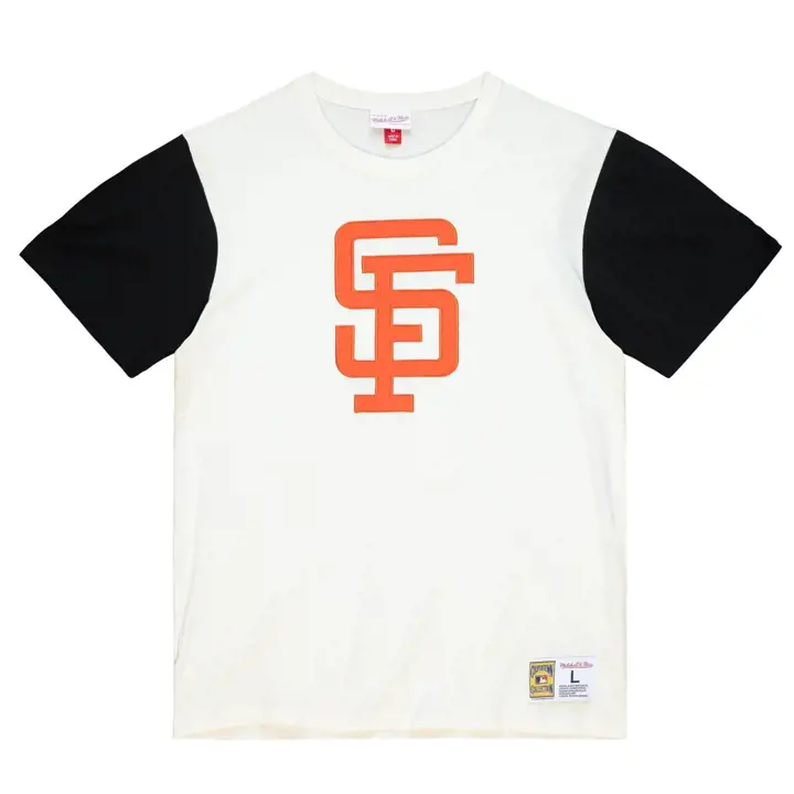 T-shirt MLB color block San Francisco Giants M&N ivoire/noir