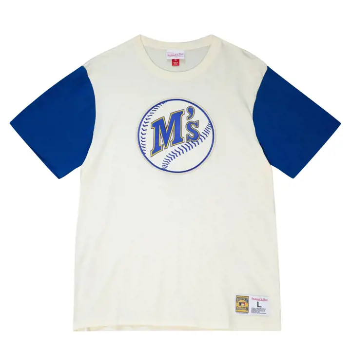 T-shirt Color Blocked M&N MLB Mariners bleu