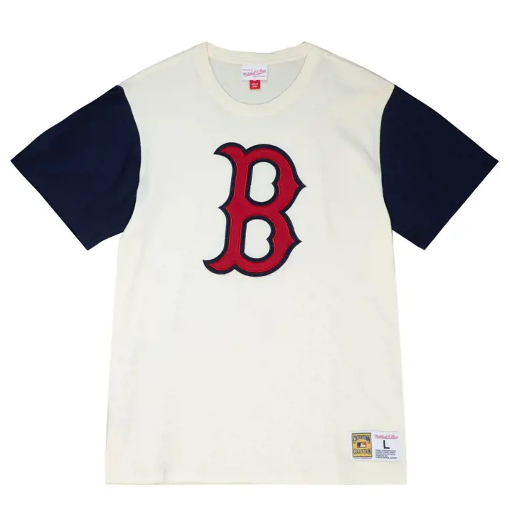 T-shirt color block RED SOX MLB M&N marine