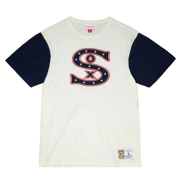 T-shirt color block marine WHITE SOX MLB M&N