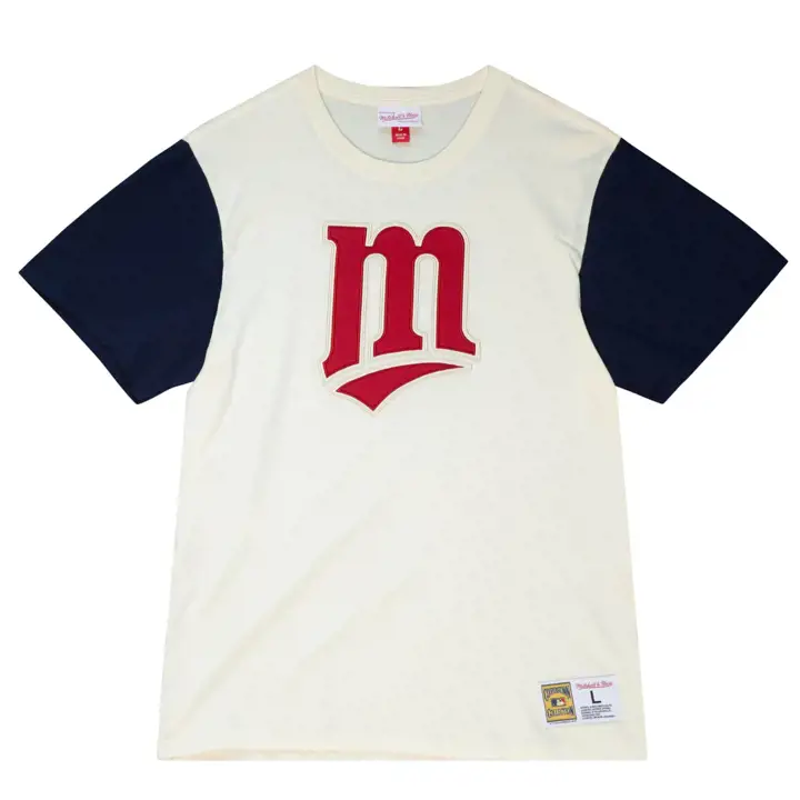 T-shirt color block MLB M&N TWINS bleu marine