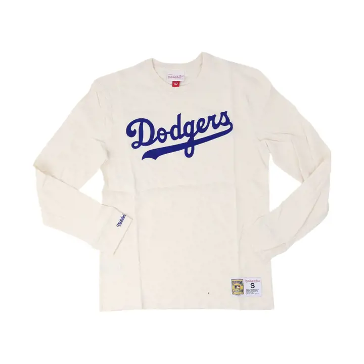LOS ANGELES DODGERS MLB M&N Legendary Slub T-shirt à manches longues ivoire