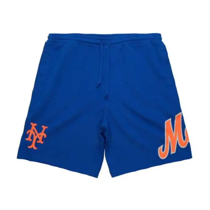 Short de sport en tissu éponge MLB des New York Mets pour homme, jour de match, rbl