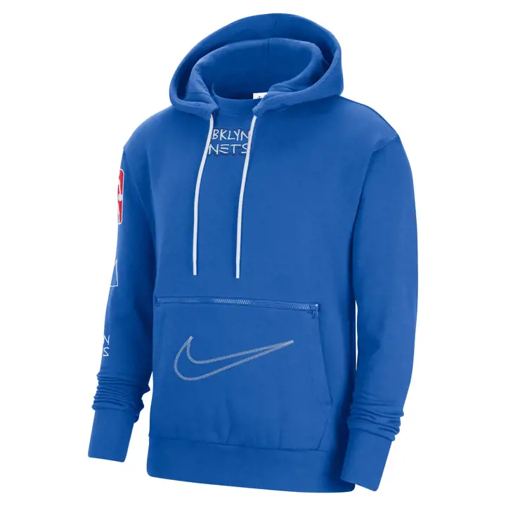 Sweat à capuche en molleton BROOKLYN NETS NBA City Edition CTS 22 Bleu