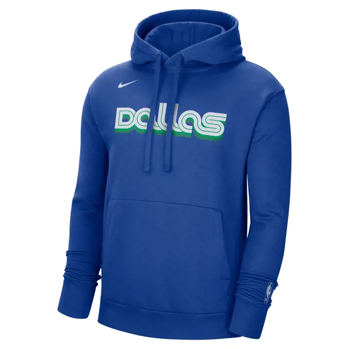 DALLAS MAVERICKS NBA City Edition Logo Essential Hood 22 Bleu