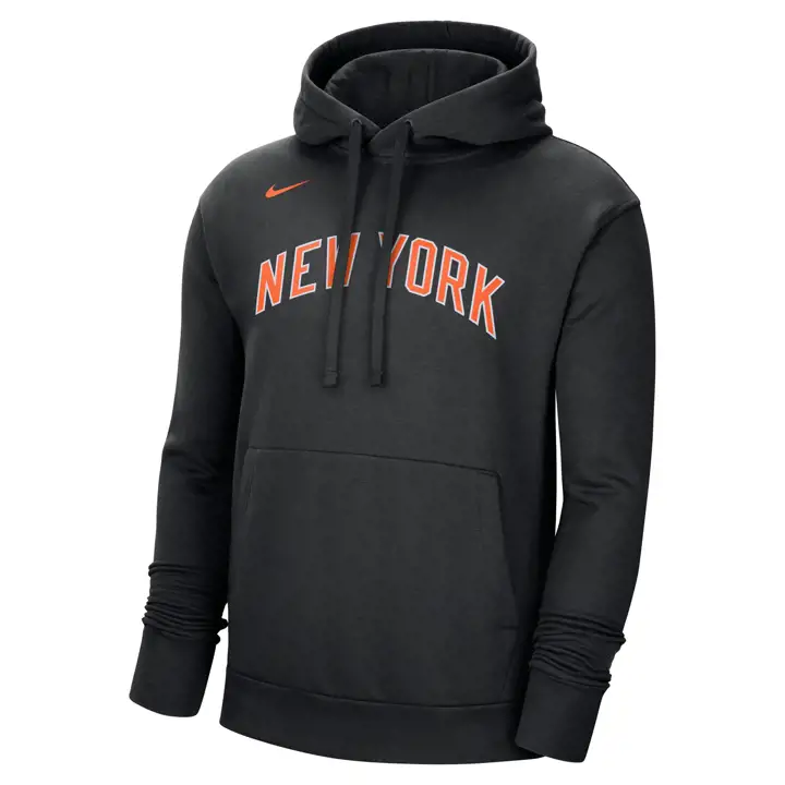 NEW YORK KNICKS NBA City Edition Logo Essential Hood 22 Noir