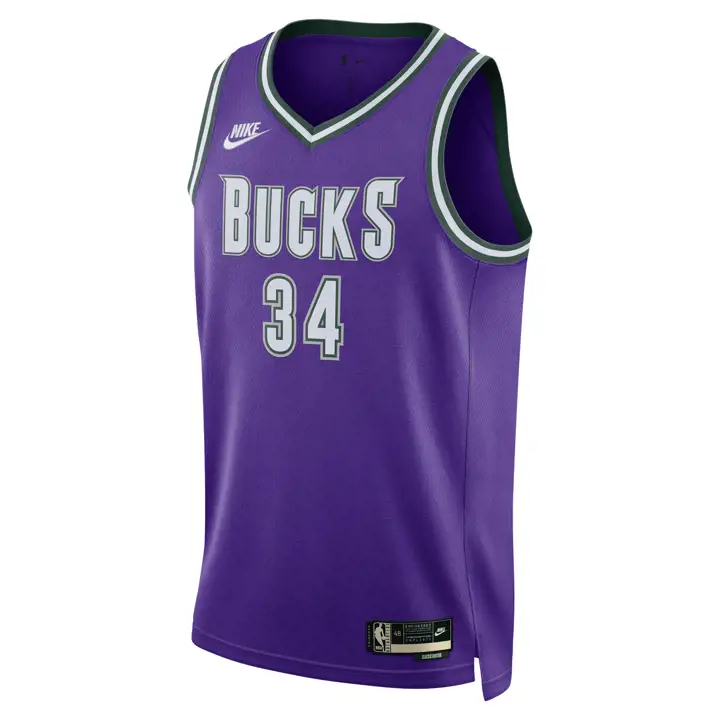 MAILLOT NBA HWC Swingman Milwaukee Bucks 22 Giannis Antetokounmpo