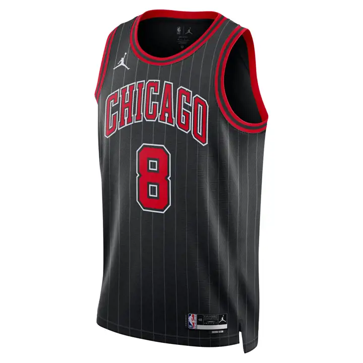 MAILLOT SWINGMAN CHICAGO BULLS NBA ZACH LAVINE noir