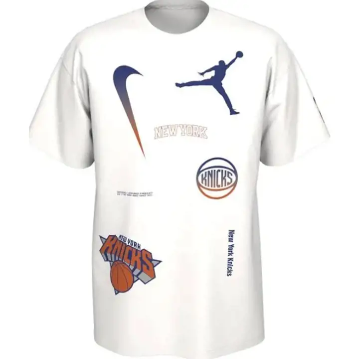 T-shirt blanc NEW YORK KNICKS NBA Statement CTS Max 90