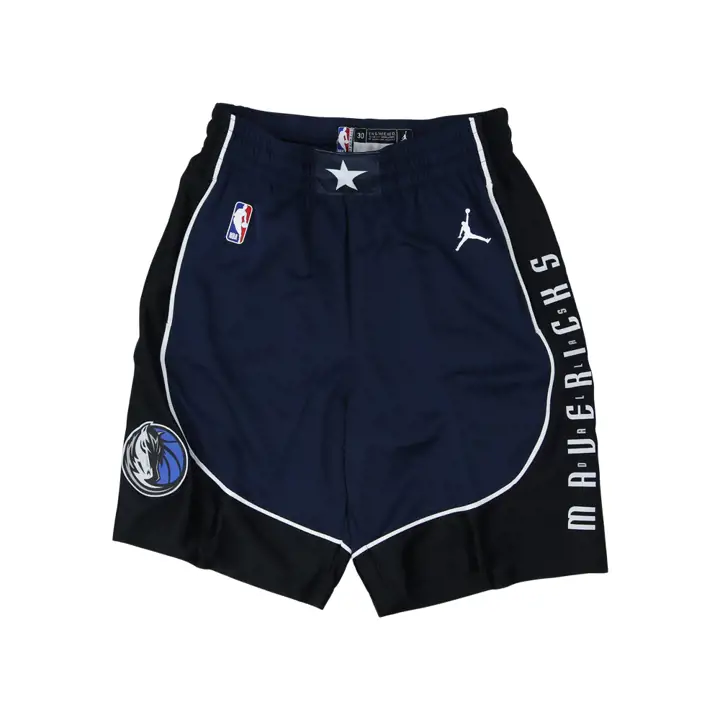 Short de basket NBA Statement Swingman Dallas Mavericks bleu marine