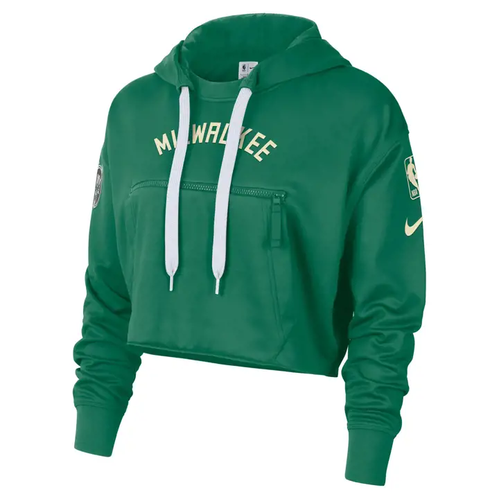 MILWAUKEE BUCKS NBA Sweat à Capuche Polaire Nike Femme PO CE 22 Vert