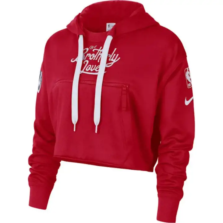 PHILADELPHIA 76ERS NBA Femme Nike Fleece PO CE 22 Rouge