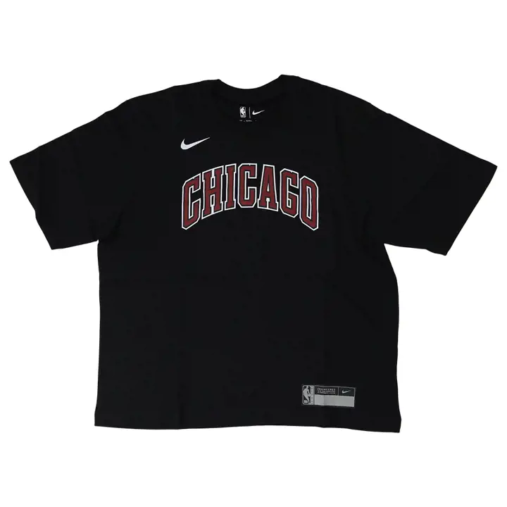T-shirt ample Nike CE Chicago Bulls NBA pour femme - Noir