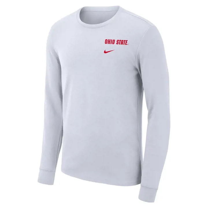 T-shirt à manches longues Ohio State Buckeyes NCAA Cotton Arena 22 WHT