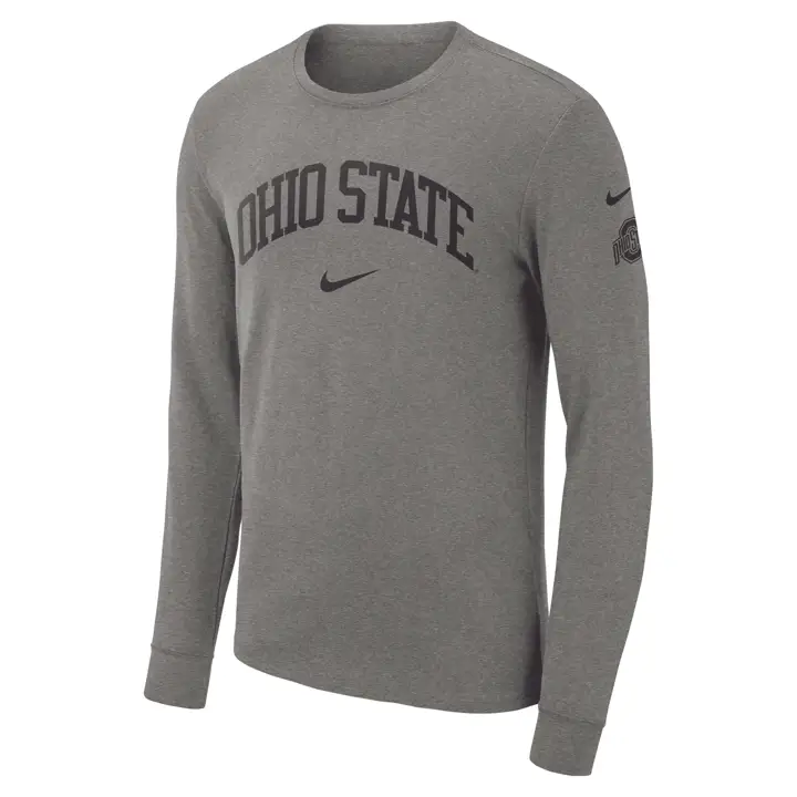 T-shirt à manches longues Ohio State Buckeyes NCAA Cotton Seasonal 22 GRY