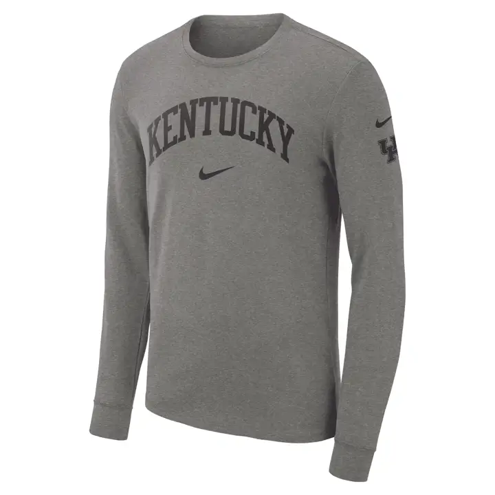 T-shirt manches longues saisonnier NCAA Kentucky Wildcats Cotton 22 GRY