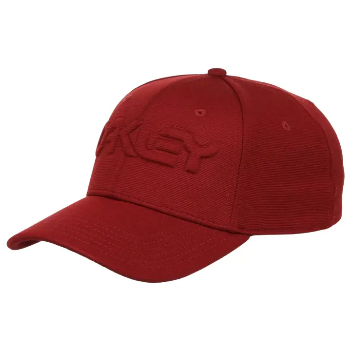 Casquette Oakley 6 PANNEAUX STRETCH GAUFRÉE rouge