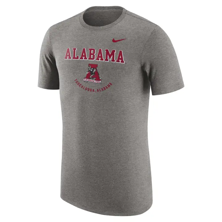 T-Shirt Triblend Dri-FIT NCAA Alabama Crimson Tide 22 GRY