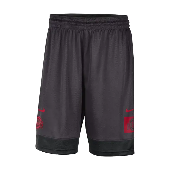 Short de basket Ohio State Buckeyes NCAA Fast Break 22 CHARCOAL