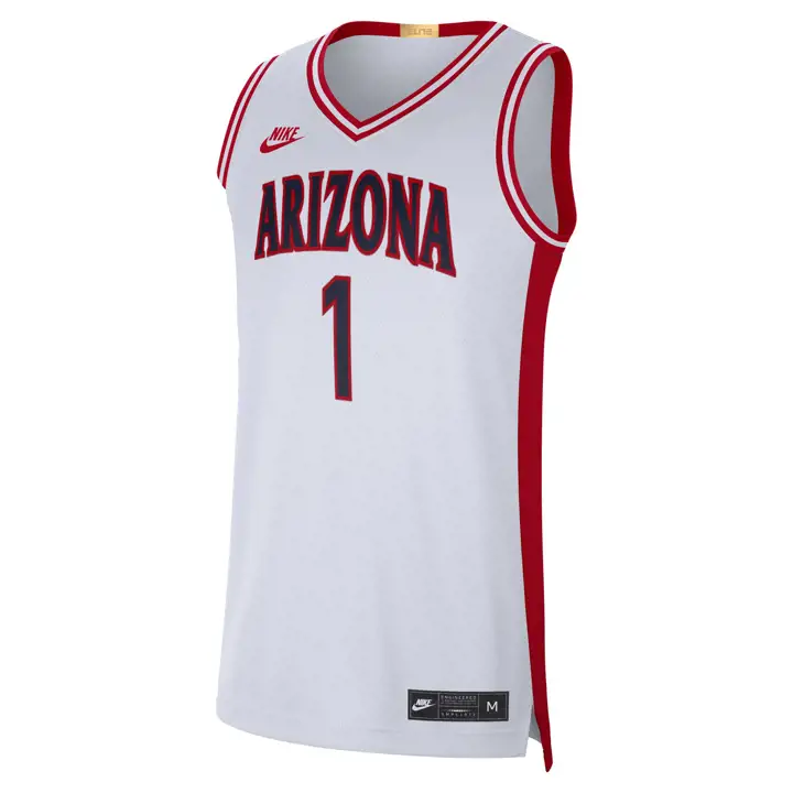Maillot de basketball blanc édition limitée NCAA Arizona Wildcats
