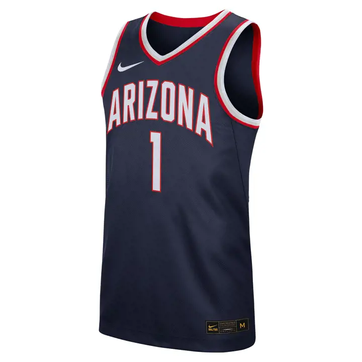 Maillot de basketball replica des Wildcats de l'Arizona NCAA bleu marine