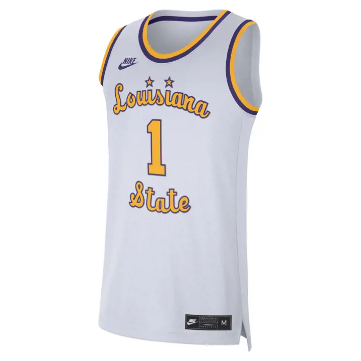 Maillot de basket-ball réplique LSU NCAA blc
