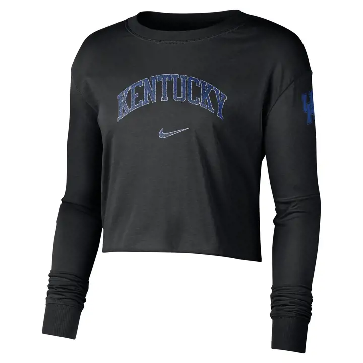 T-shirt court à manches longues Kentucky Wildcats NCAA Femme 22 BLK