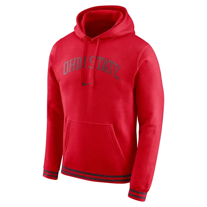 Sweat à capuche rétro rouge Ohio State Buckeyes NCAA
