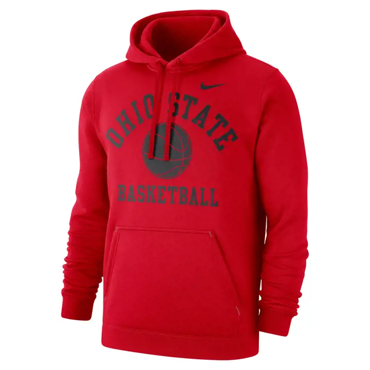 Sweat-shirt à capuche Ohio State Buckeyes NCAA Bball ROUGE