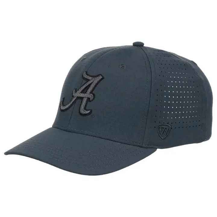 Alabama Crimson Tide NCAA Bande réfléchissante foncée ajustable noir/gris anthracite
