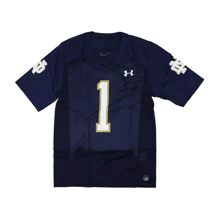 Maillot réplique Notre Dame Fighting Irish NCAA Marine
