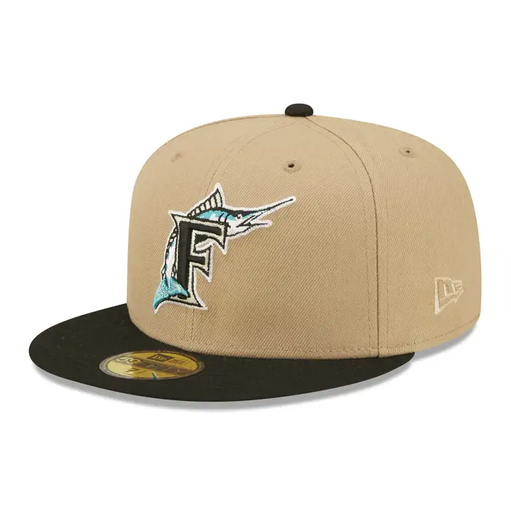 Casquette Florida Marlins MLB Classic Camel 59FIFTY camel/noir/vert
