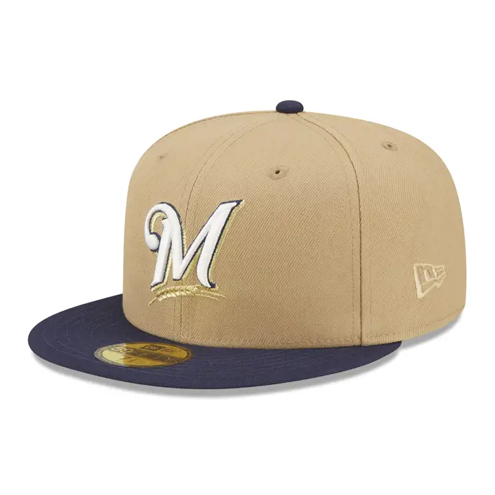 Milwaukee Brewers MLB Classic Camel 59FIFTY camel/bleu marine/vert