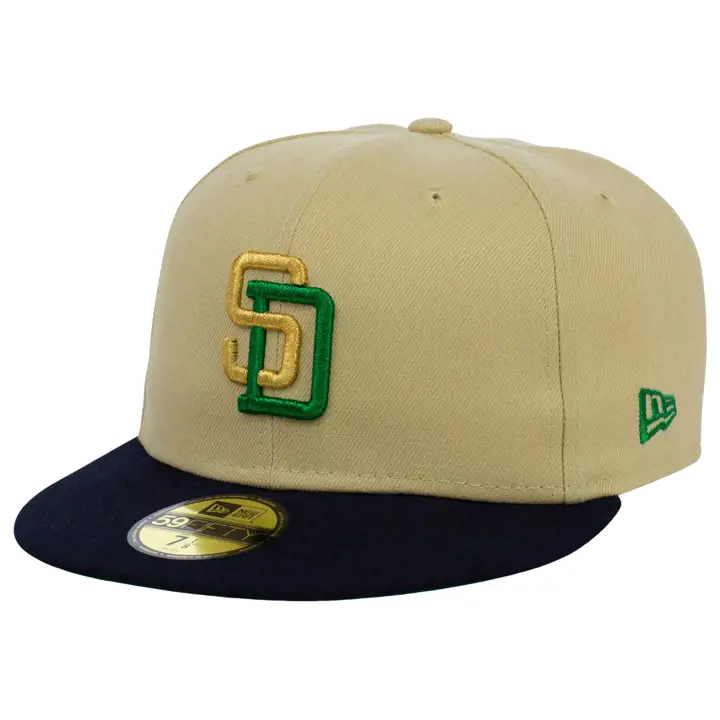 Casquette 59FIFTY MLB Pot of Gold des San Diego Padres, coloris végétal or/marine/vert