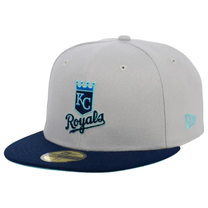Casquette 59FIFTY MLB Shoreline des Kansas City Royals, coloris pierre/bleu marine/bleu