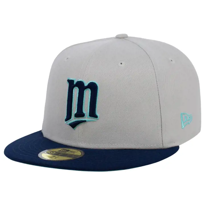 Casquette ajustée 59FIFTY MLB Shoreline des Minnesota Twins, couleur pierre/marine/bleue