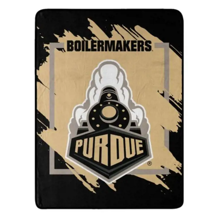 Purdue Boilermakers Micro Raschel 46x60 - Dimensional ast