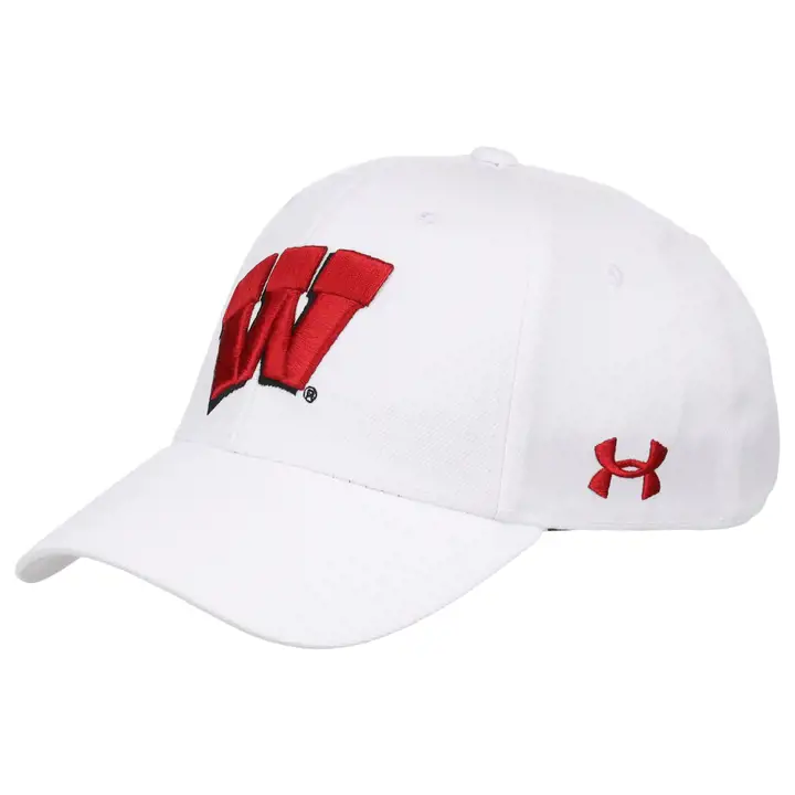 Wisconsin Badgers NCAA UA Core Adjustable wht