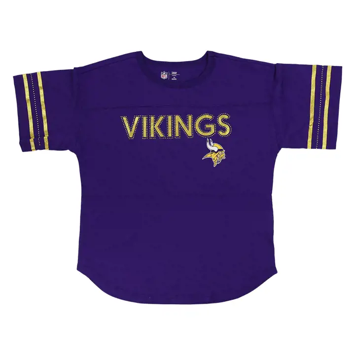 T-shirt extra-large pour femme NFL Minnesota Vikings 22 PUR