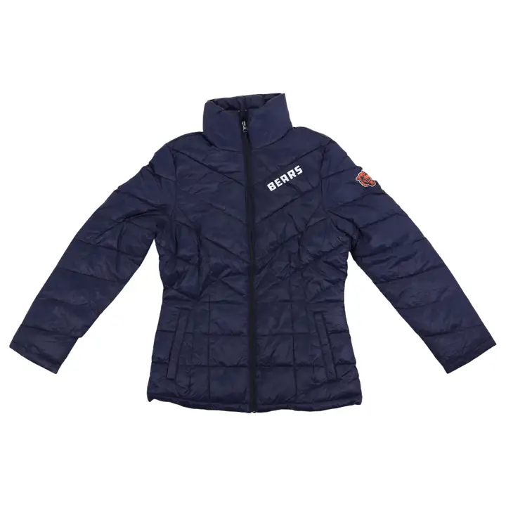 Veste matelassée NFL pour femme Chicago Bears Tailgate 22 MARINE/OR