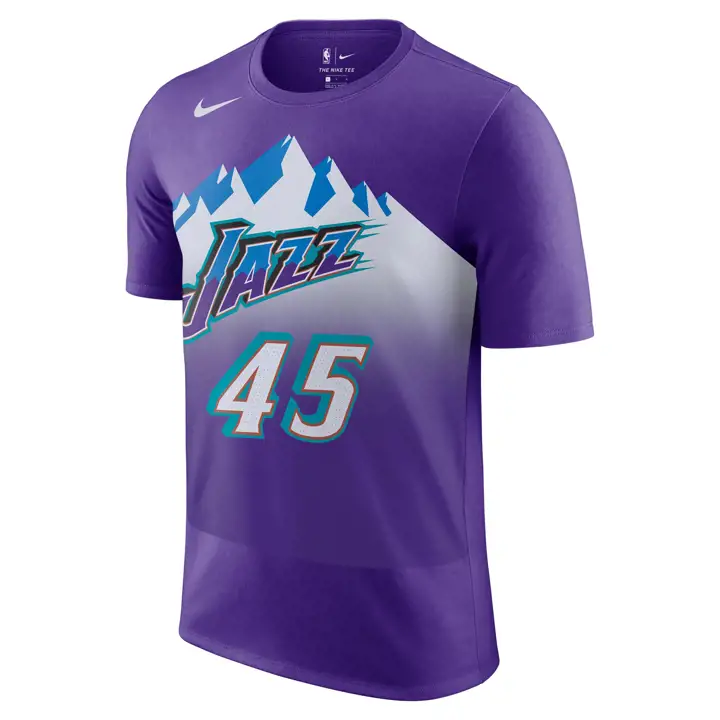 T-shirt Joueur HWC NBA UTAH JAZZ 22 DONOVAN MITCHELL pur