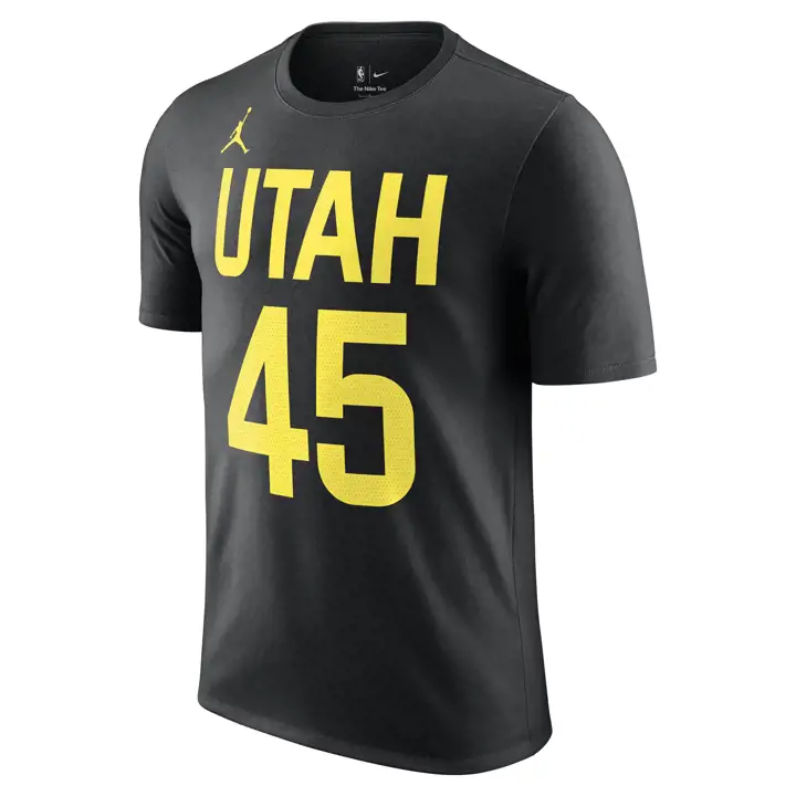 T-SHIRT UTAH JAZZ NBA STATEMENT JOUEUR DONOVAN MITCHELL noir
